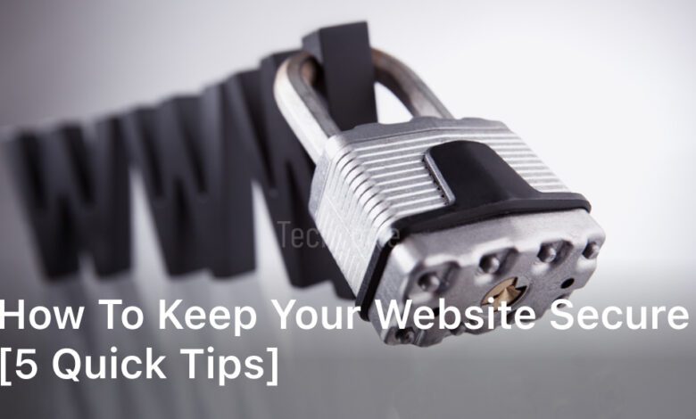 how to keep your website secure