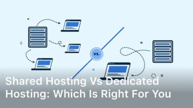 shared hosting vs dedicated hosting
