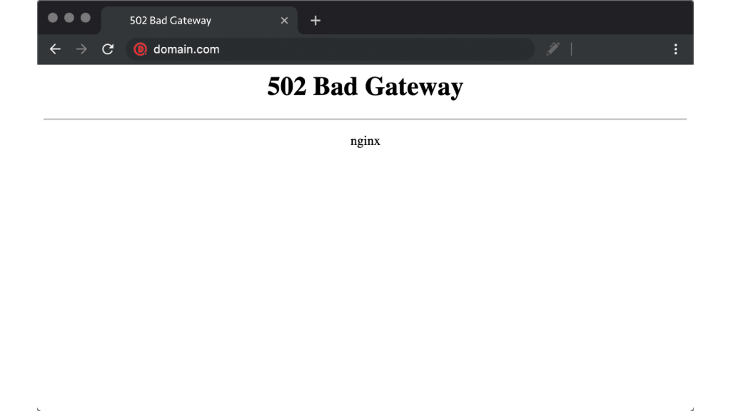 Causes of 502 Bad Gateway Errors