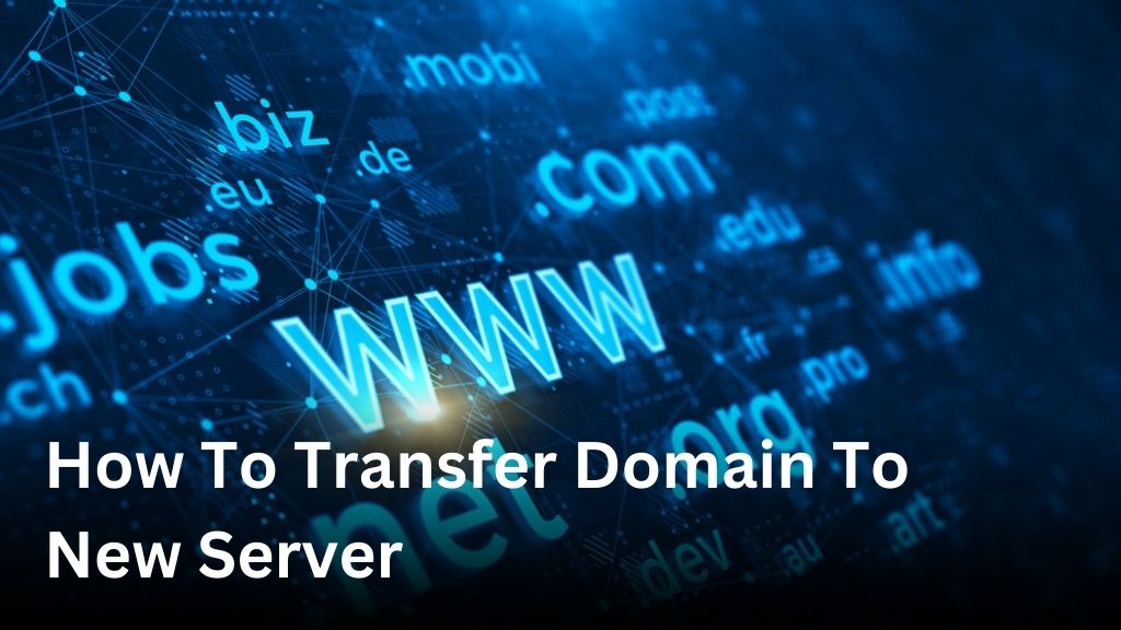 how to transfer domain to new server
